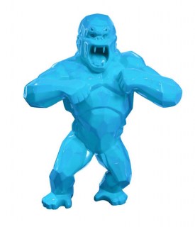 Gorille bleu twitter